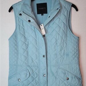 Talbots Sky Blue Quilted Vest